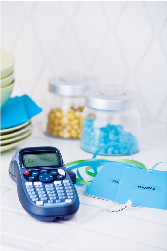 DYMO LetraTag LT-100H Labelprinter - Labelmaker met ABC-toetsenbord voor thuis en op kantoor - Blauw