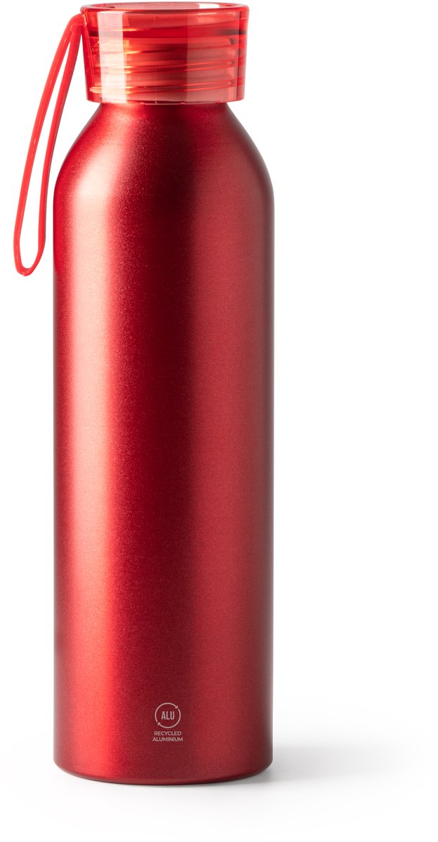 Rode Design Waterfles/drinkfles/sportfles - gerecycled aluminium - 600 ml - schroefdop model Lewik ook geschikt voor lasertechniek