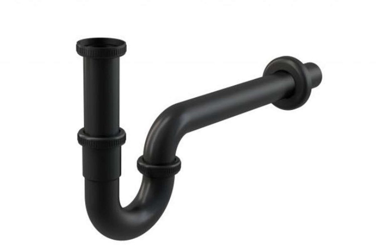 Alcadrain Sifons - Wastafelsifon U DN32, zwart/mat A4320BLACK
