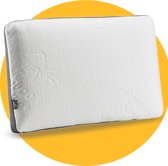 Pasper Bamboe Hoofdkussen - 60 x 40 x 12 cm - Hypoallergeen & Ademend kussen - Traagschuim Memory Foam