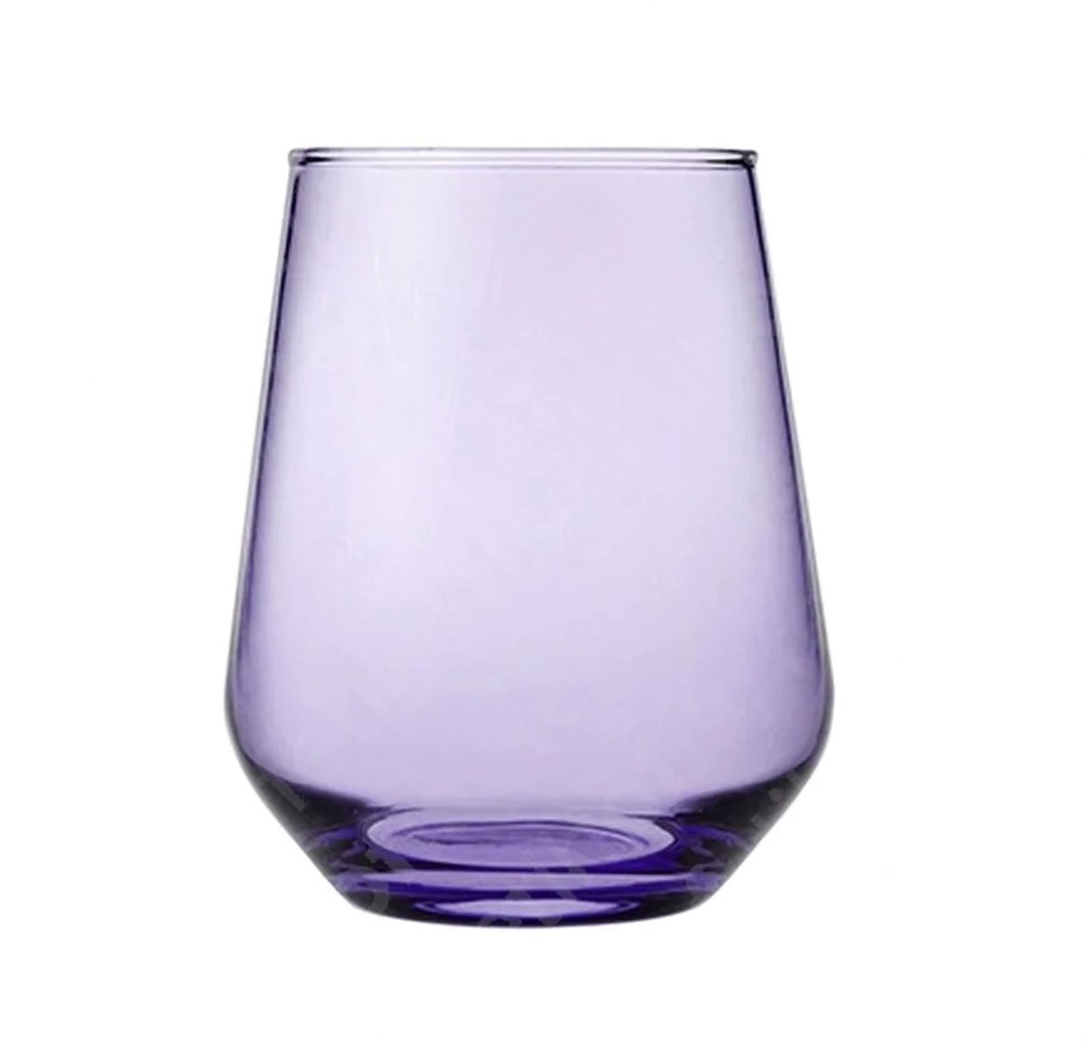 Pasabahce Allegra – Paarse Waterglas/Waterglazen – Set van 3 – 425 ml