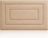 MAESON Badmat 60x90 cm - Antislip & Waterbestendig - Douchemat voor Badkamer - Groot - Beige - Geschikt voor Douche & Bad