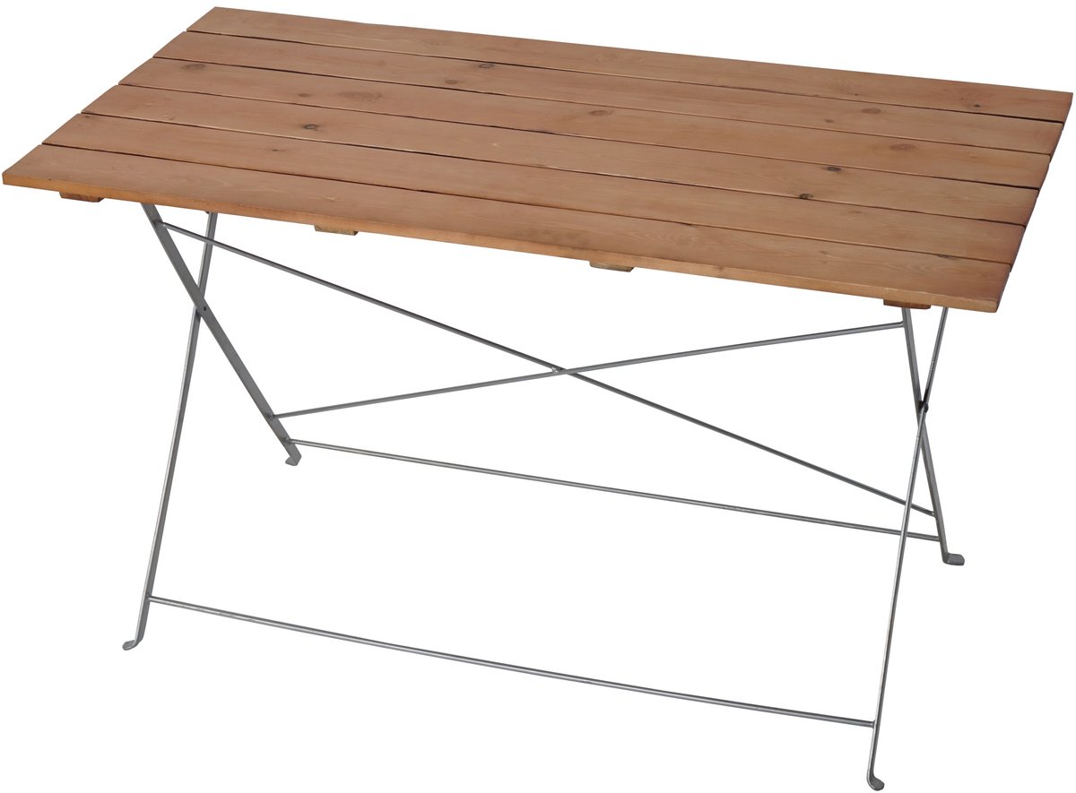 Bier tuintafel Berlijn, klaptafel tuintafel, acacia gelakt 120x60x75cm ~ natuur