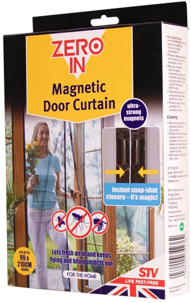 Zero In – Magnetisch Deur Insecten Gordijn – 99 x 210 cm