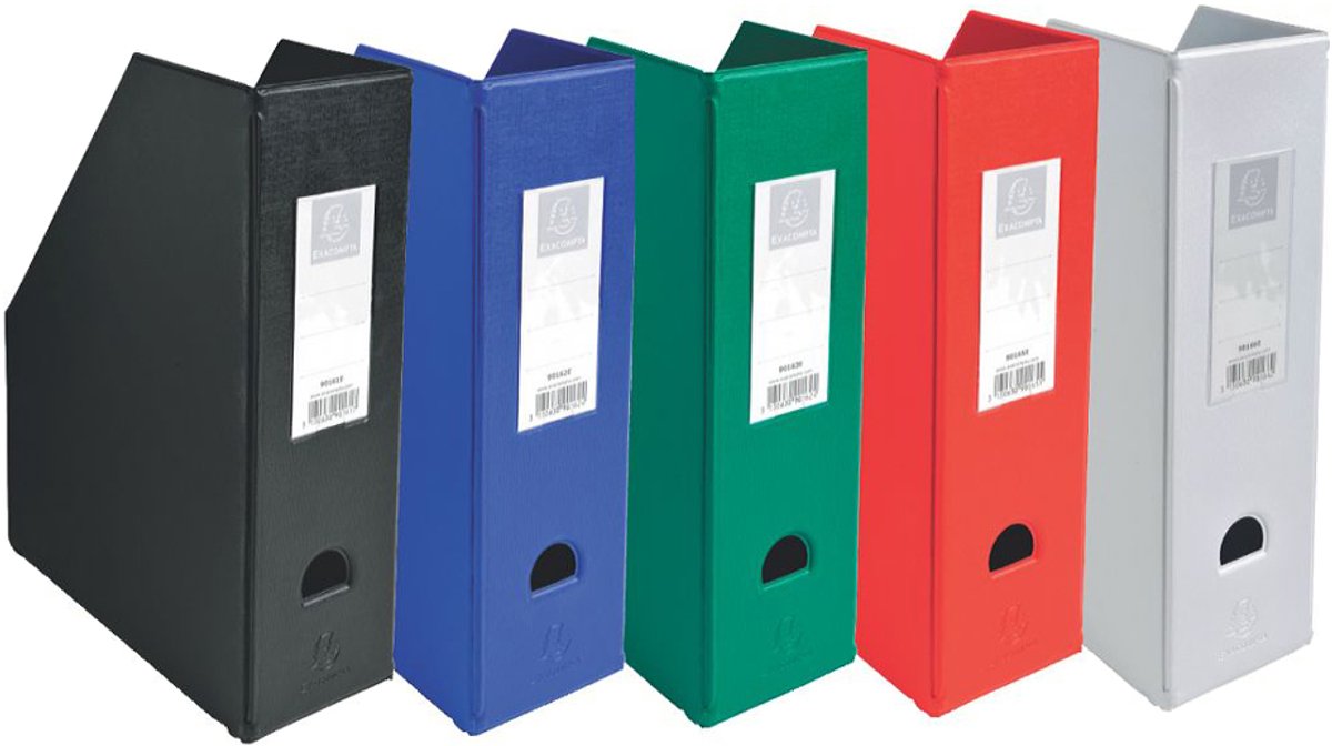 Exacompta Tijdschriftenhouder PP - Rug 70mm - vlak geleverd - 23x31cm - Wit - 90157E