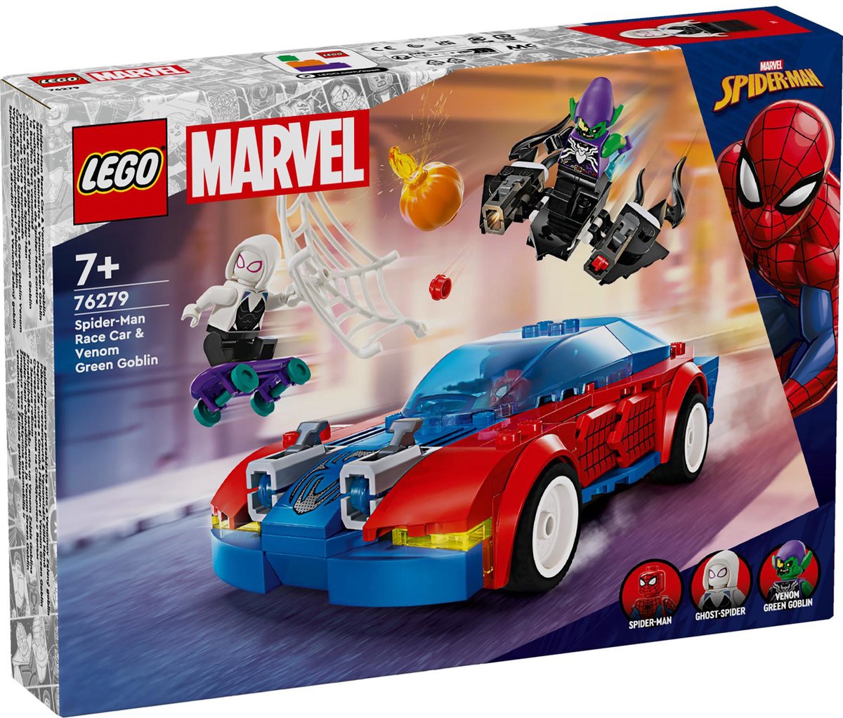 LEGO Super Heroes Spider-Man racewagen en Venom Green Goblin 76279