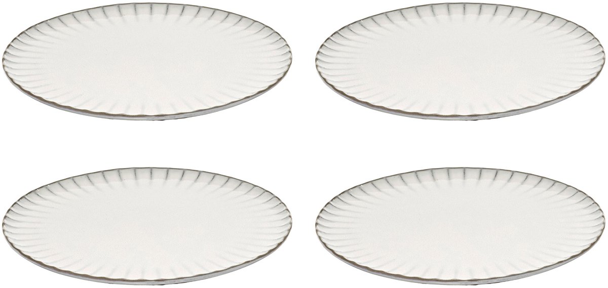 Serax - Sergio Herman Inku - Bord XL - Wit - 27 Ø - 4 stuks