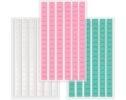 288Pcs Sticky Tack Putty - Colorful Mounting Putty - Reusable Wall Safe Adhesive Putty voor het Ophangen van Foto's en Posters (Wit, Blauw, Roze)