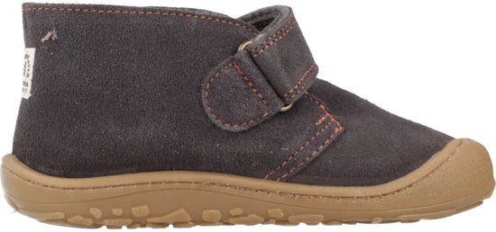 Bosco Barefoot hoge schonen met klittenband VICTORIA antraciet