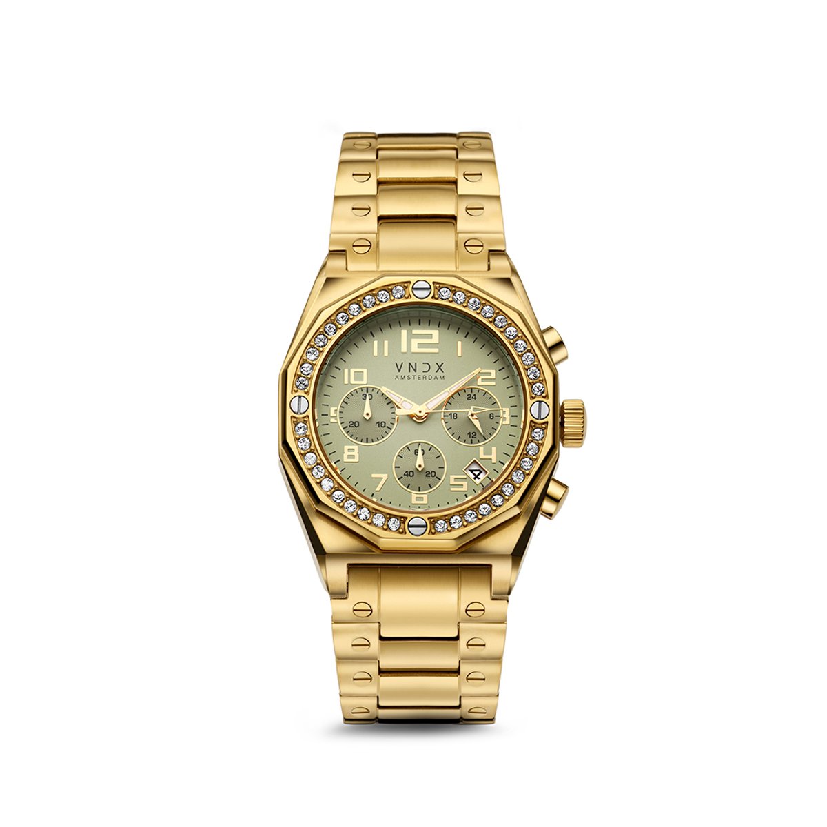 VNDX Amsterdam - Dames horloge - The One Goud Groen