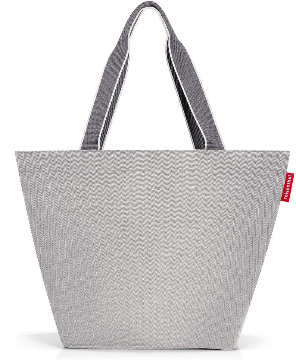 Reisenthel Shopper M Handtas Shopper - 15L - Herringbone Grey Lichtgrijs