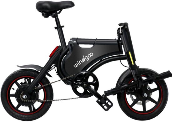 Windgoo B5 Elektrische Vouwfiets - Windgoo Smart-app - 14 Inch - 250W Motor - 24 km Actieradius - Mechanische Schijfremmen - Zwart