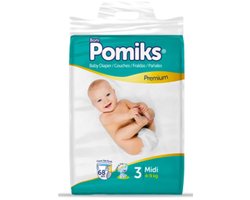 Pomiks Premium Luiers Maat 3 (4-9kg) 68stuks
