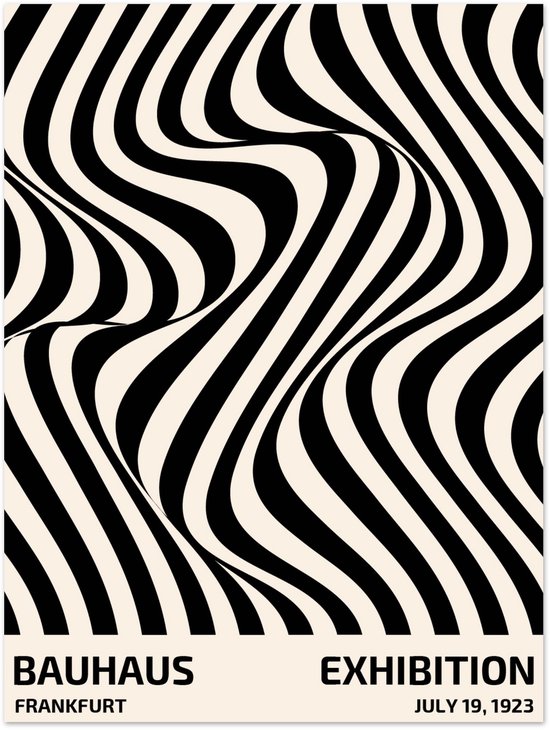 Affiche Bauhaus - Exposition Francfort 30x40 cm