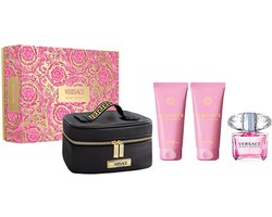 Versace Bright Crystal Gift Set EDT 90ML + SG 100ML + BL 100ML + small Beauty Case