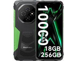 Blackview FORT 1 - Robuuste Smartphone - 18 GB RAM - 256 GB ROM - 6,56 inch - 10.000 mAh - Robuuste telefoon - Android 15 - GPS - Groen