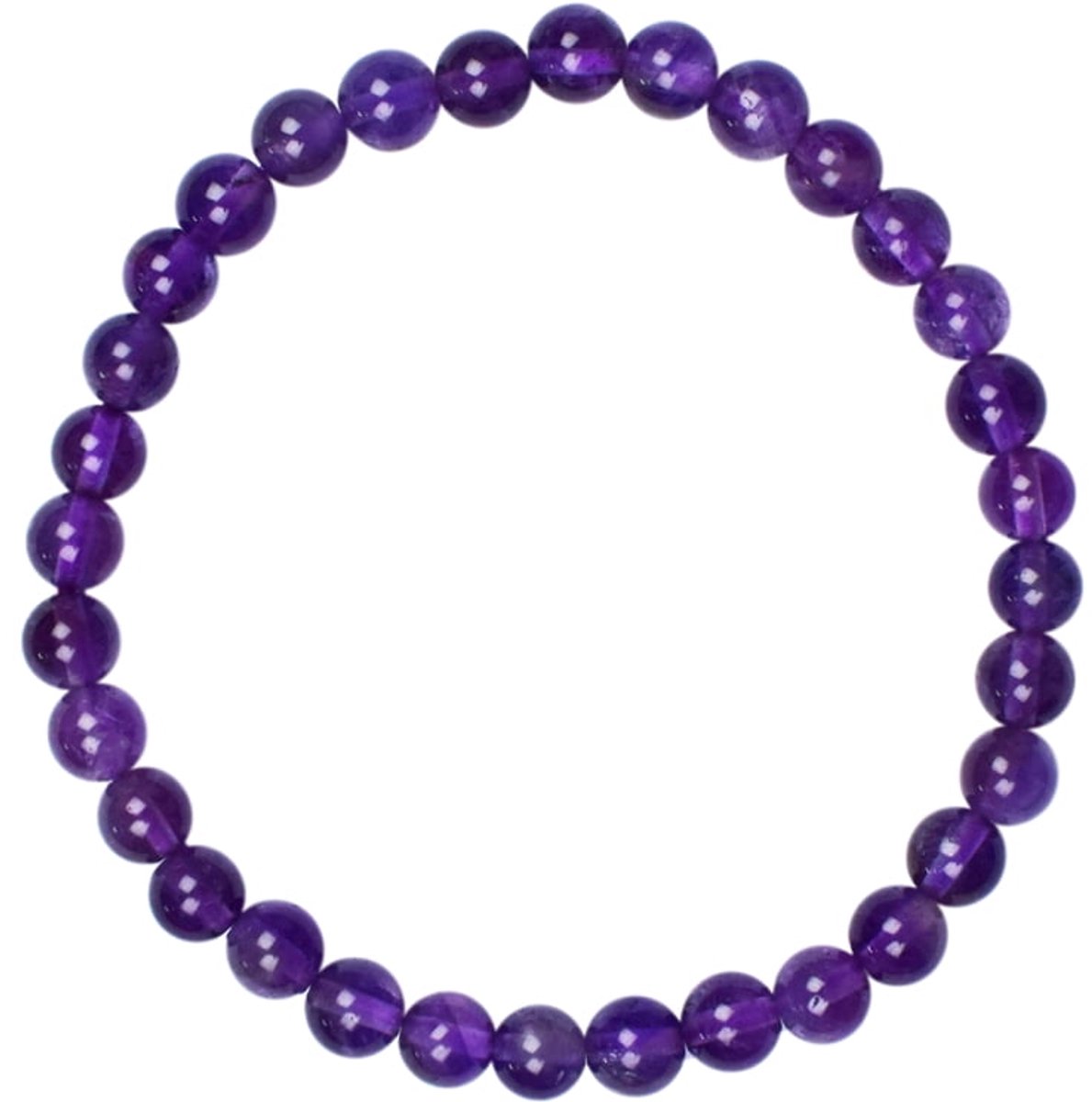 Armband Amethist 6 mm