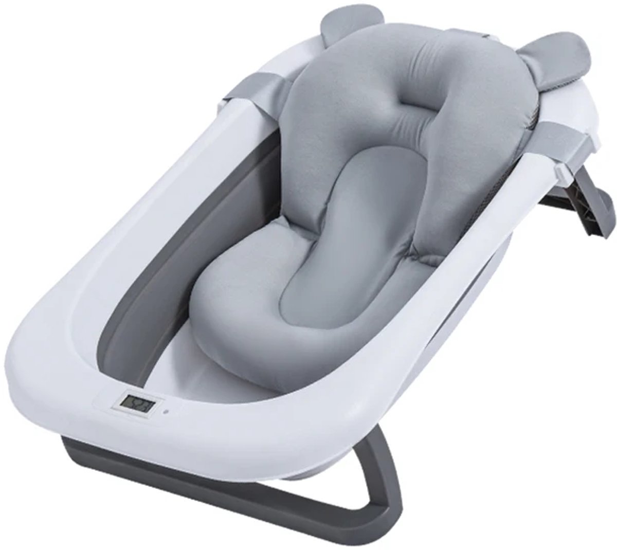 Mogi Products -Opvouwbaar Babybad met Digitale Thermometer - Inclusief Comfortabel Badkussen - Ruimtebesparend
