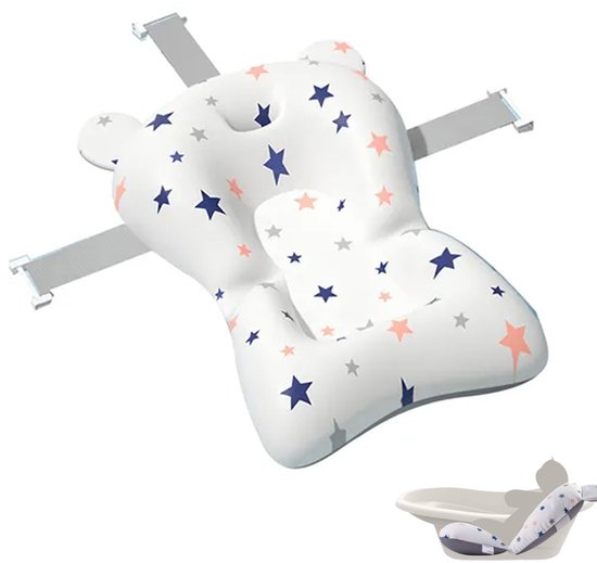 Baby Badkussen - Baby Badzitje - Bad Kussen - Baby Badmatras - Baby Bad Accessoires - Badkuipzitting - Drijvend Badmatrasje - Veiligheid Baby Kussen Voor Bad - Eiligheidskussen Voor In Bad – Zachte Babykussen - Voor Peuters 0-36 Maanden