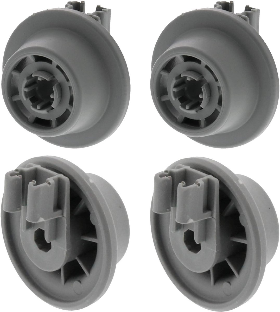 Multaparts® wielen onderkorf vaatwasser - set van 4 stuks - | Afmetingen Ø 35 mm wiel, 26 mm hoog | O.a. geschikt voor Atag, Balay, Bauknecht, Bosch, Constructa, Gaggenau, IKEA, Neff, Siemens e.a.| Alternatieve wieltjes 00611475