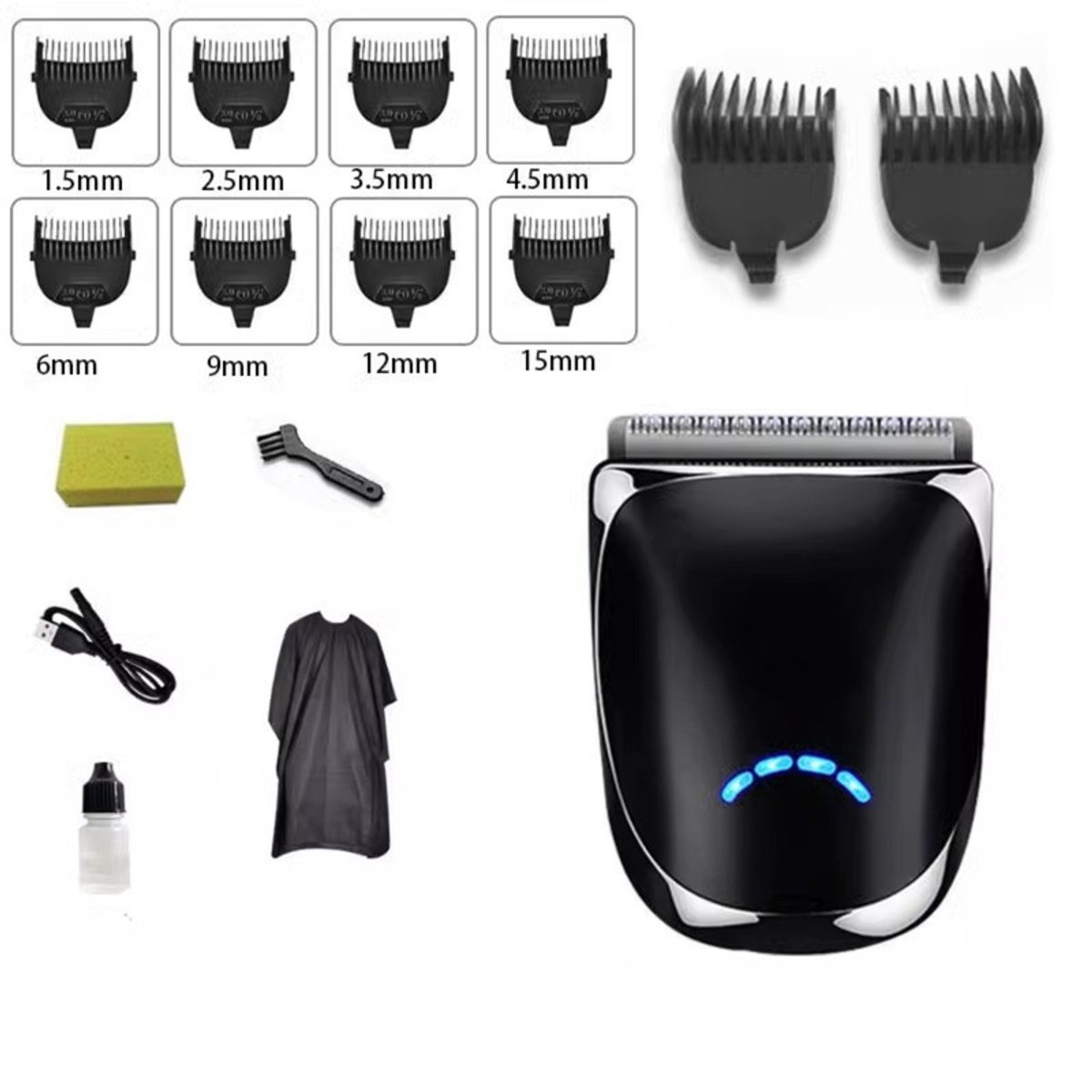 10-in-1 zelfverzorgingsset voor haar, tondeuse voor mannen, snoerloos elektrisch snijgereedschap, oplaadbare professionele tondeuse