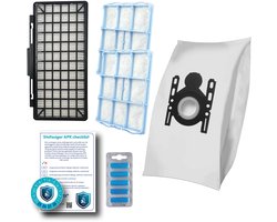 Multaparts® stofzuiger-APK set geschikt voor Siemens M5 & Z5 serie | Complete onderhoudsset met stofzuigerzakken type G-ALL (10 x), motorfilter (2 x), HEPA filter, geursticks (5 x), APK-checklist & APK-sticker | Maak je stofzuiger als nieuw