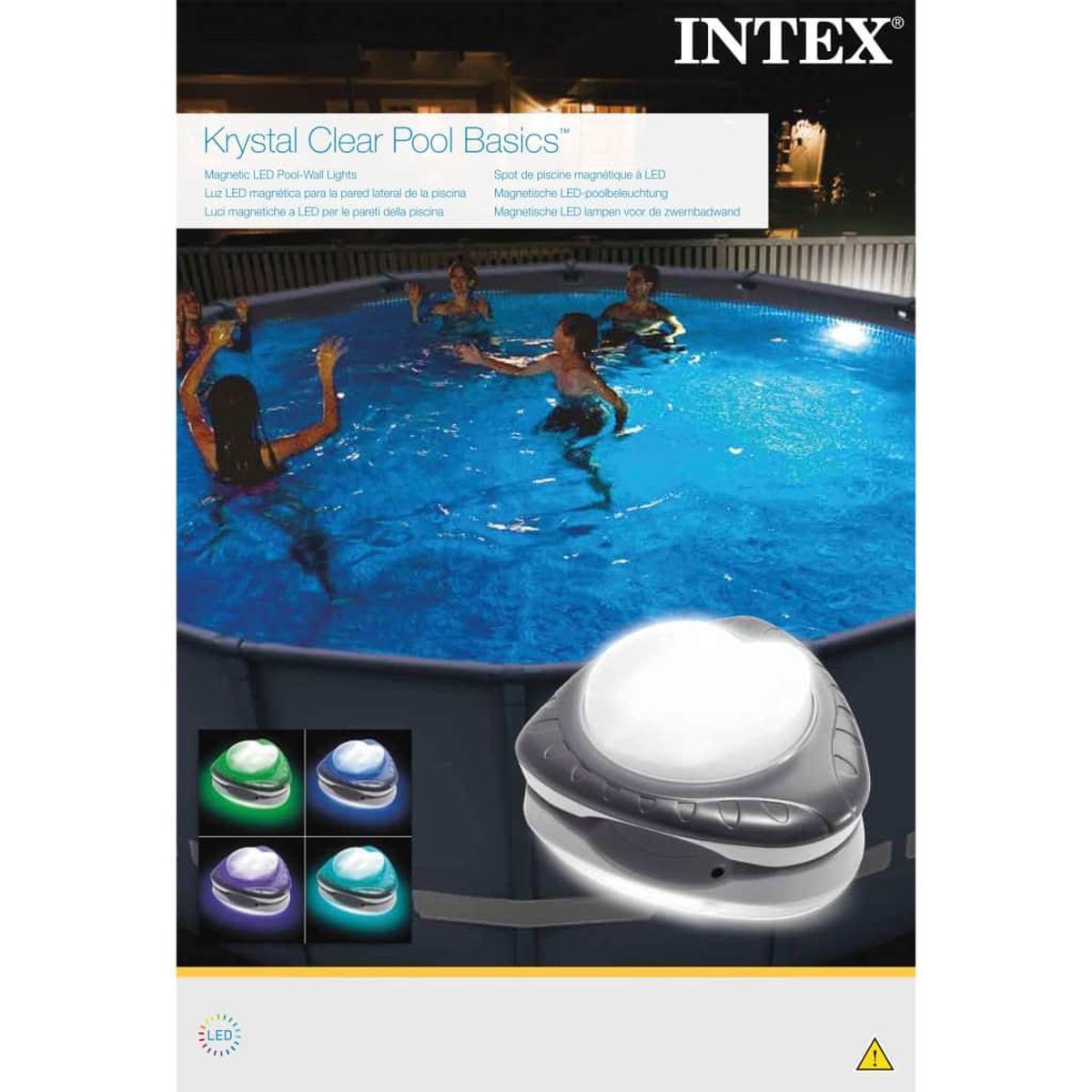 Intex Zwembadwandlamp magnetisch led 28698