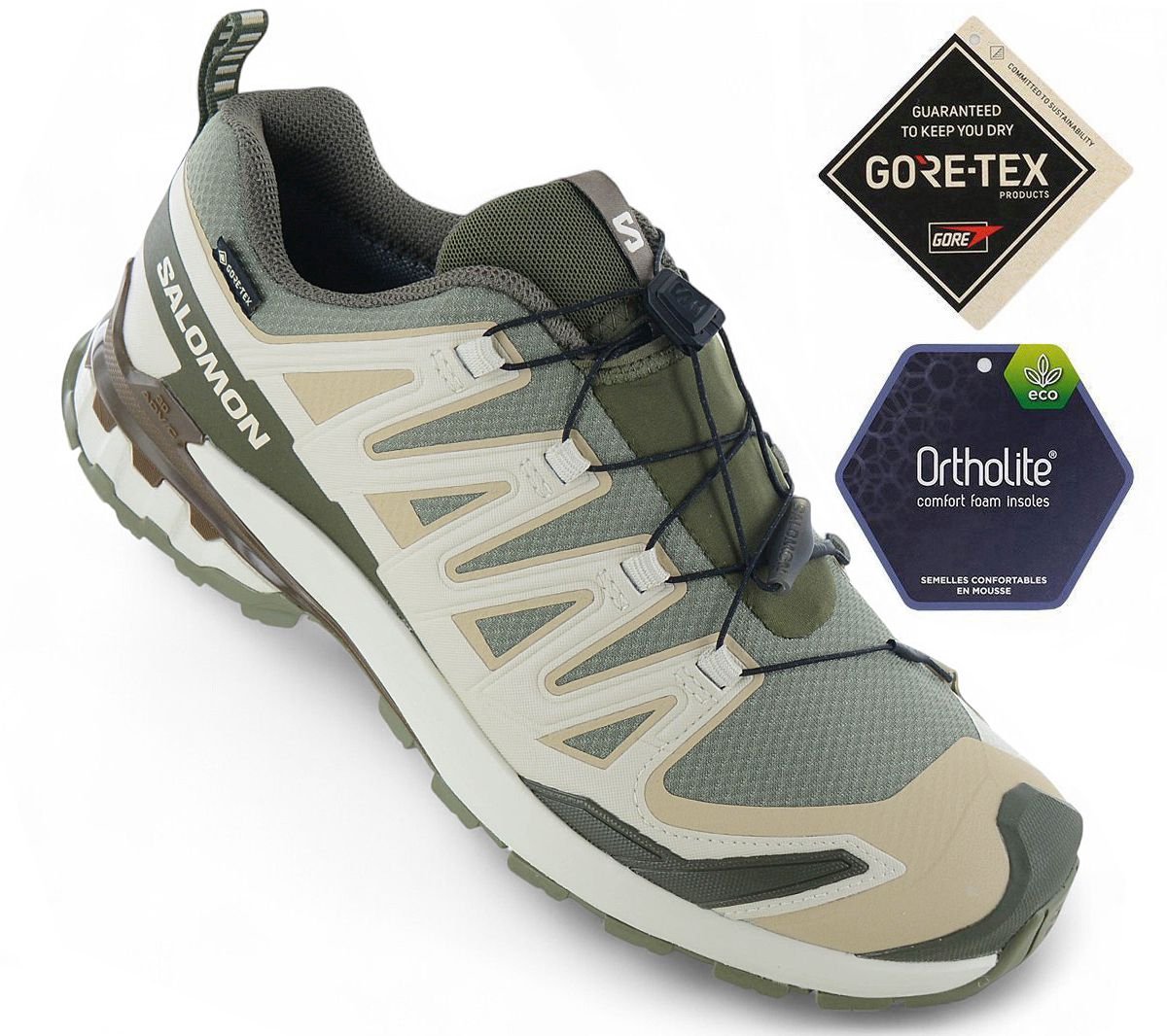 Salomon XA PRO 3D V9 GTX GORE-TEX Heren Wandelschoenen Trail-Running Schoenen 478202 Groen