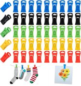 36 Pinces à Chaussettes Pour Lave-linge – Multicolores | Crochet Robuste, Sans Métal | Pour Ne Plus Perdre De Chaussettes Et Gagner Du Temps