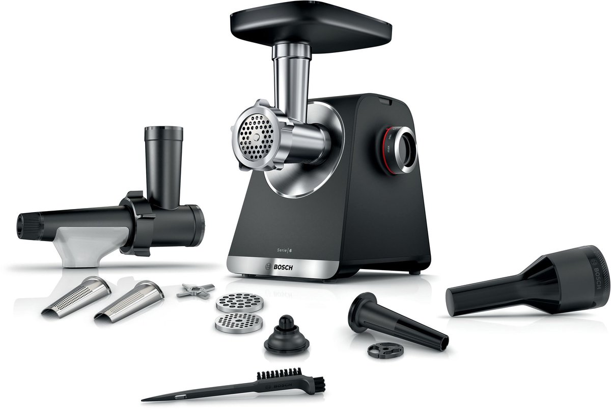 Bosch MFWS650B Vleesmolen - MultiPower - 2100 W - Zwart & Zilver