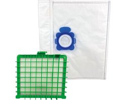 Multaparts® refresh kit geschikt voor Rowenta: stofzuigerzakken (10) + HEPA filter (1) | O.a. geschikt voor Rowenta Silence Force, Silence Force serie, Rowenta X-Trem Power XL | Alternatief voor WB406120 (stofzak) en ZR002901 (HEPA Filter)
