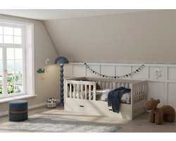 Born Lucky ® Peuterbed Met Lade Joan 70 x 140 cm Clay