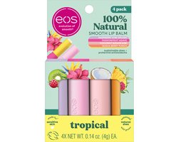 Eos 100% Natural Lip Balm Set- Tropical Variety Pack