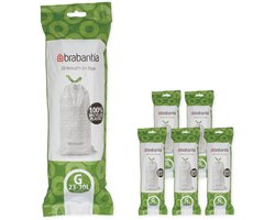 Brabantia PerfectFit Vuilniszakken - 30 l - Code G - 6 rollen x 20 stuks