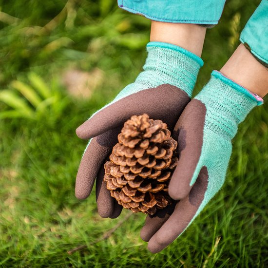 Ibenzoa® Werkhandschoenen Kinderen - Tuin Handschoenen met Monsterprint, Maat M (2 Stuks) van Ibenzoa — afbeelding 2