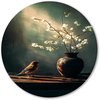 Stilleven, Realistische kunst, Vogel, Bruin, wit, groen, zwart, goud