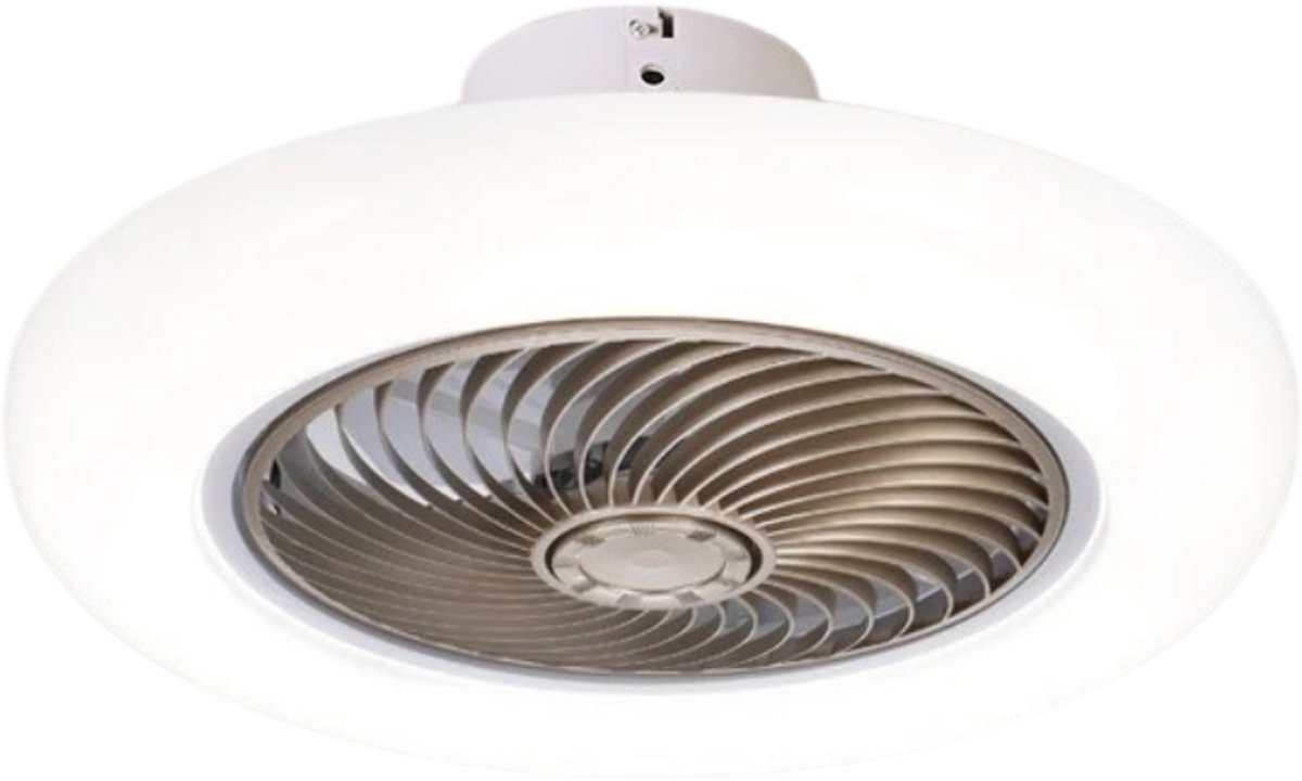 Bovista Plafondventilator - Met Verlichting - Plafond Ventilator - Met Lamp - Plafonniere Met Ventilator - Met Licht - Goud - 58cm