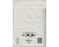 luchtkussenenveloppen - 25 st. - Sealed air - witte envelop - D/1 - 180 x 260 mm - doos van 25 stuks - 18x26 cm - enveloppen - set van 25