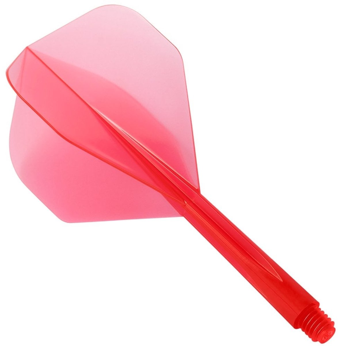 Condor Zero Stress Flight System - Standard Clear Red - Dart Flights Short