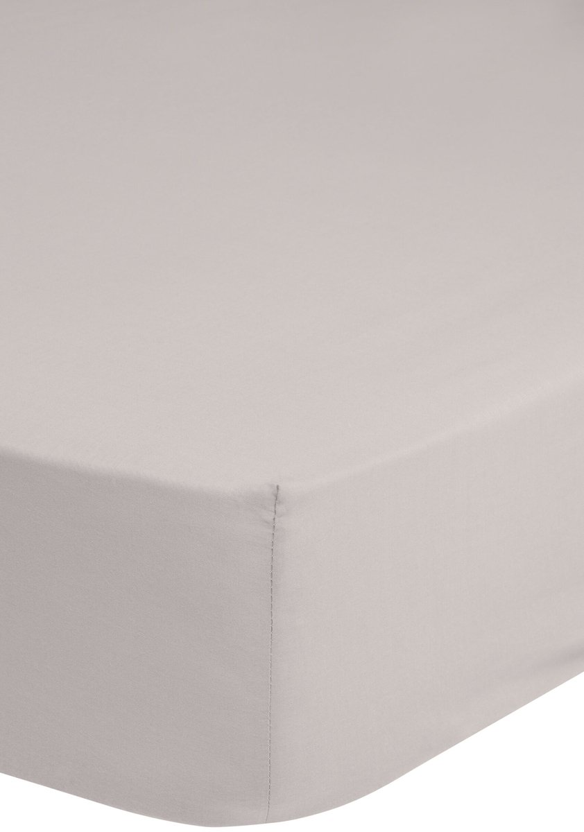 HIP hoeslaken effen kleur - 1 persoons 90x220 cm - Zand - 100% Katoen satijn
