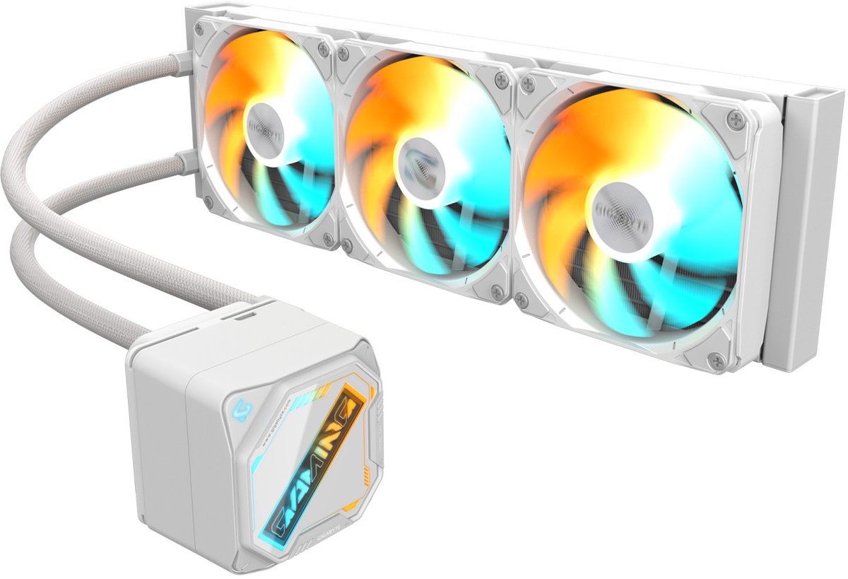 GIGABYTE GAMING 360 ICE Processor Alles-in-één vloeistofkoeler 12 cm Wit 1 stuk(s)