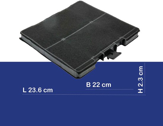 vhbw Actieve koolfilter compatibel met Siemens LC66KA540