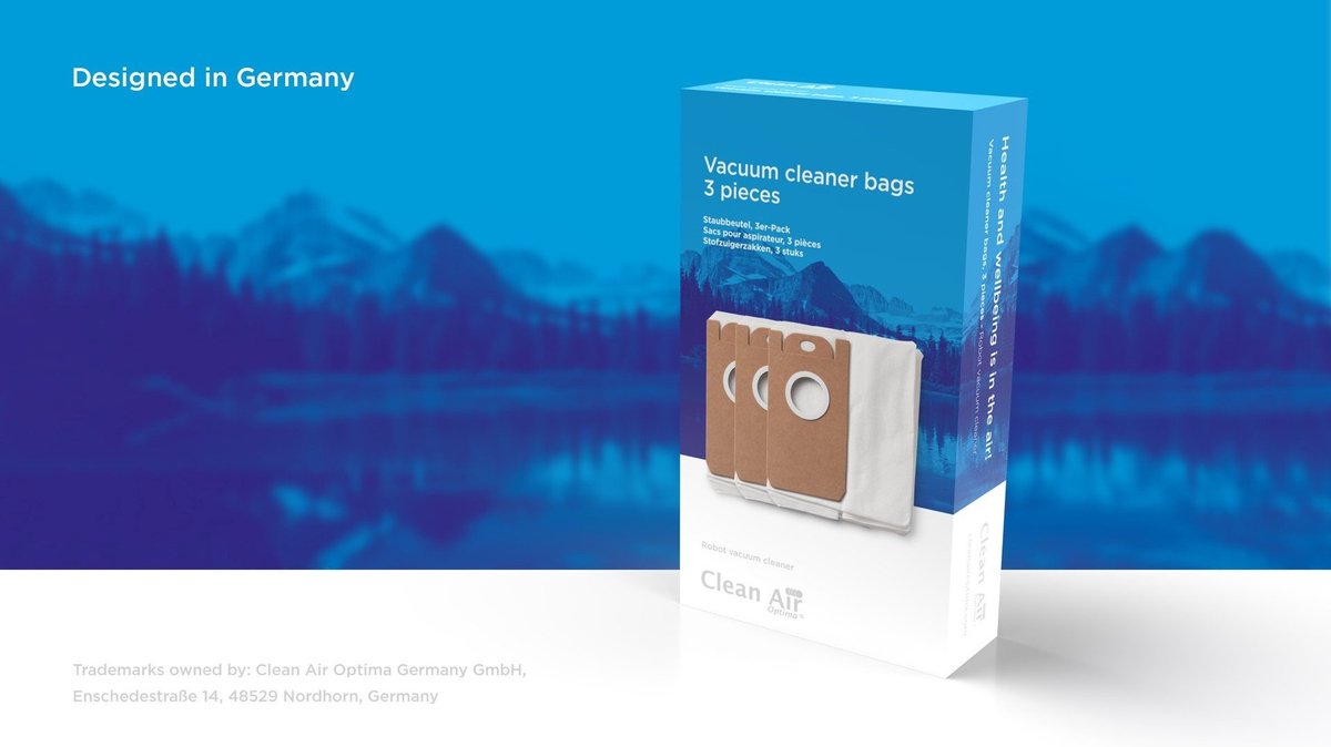Clean Air Optima® RVC-02 Set - Stofzuigerzakken voor Robotstofzuiger RVC-002B Smart