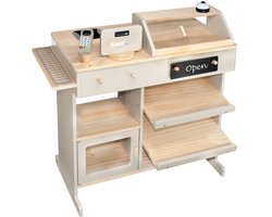 howa Speelgoedwinkeltje van hout - Beige met 5 accessoires - 47551