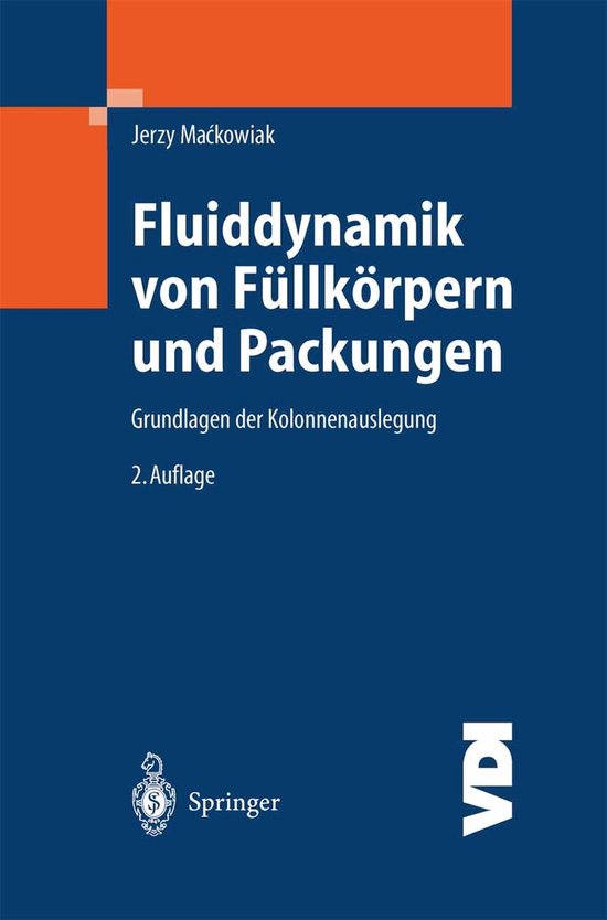 VDI-Buch- Fluiddynamik von Füllkörpern und Packungen - cover