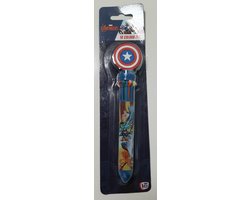 Marvel Avengers 10-Kleurenpen voor Kinderen - Marvel Avengers Schoolspullen - Meerkleurenpen