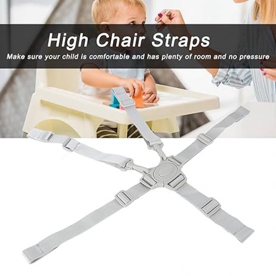 Harnais De Sécurité 5 Points Pour Chaise Haute Bébé - Sangles Réglables Confort