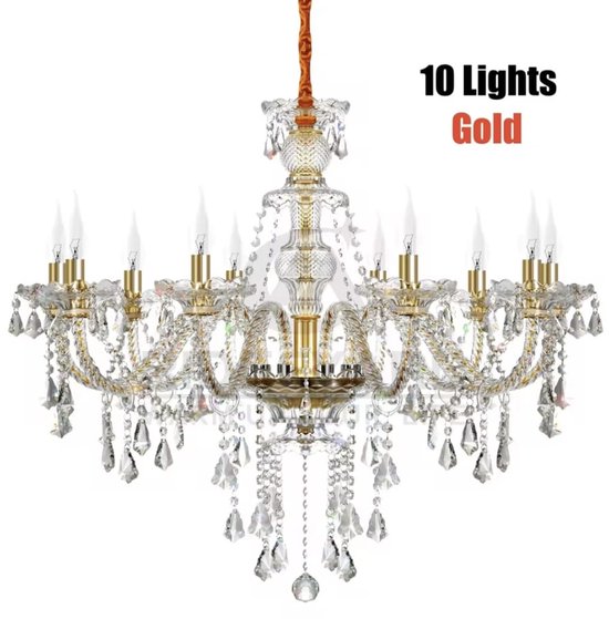 Hanglamp, huis-keurige moderne mini kristallen kroonluchter E27 hanglamp voor hal, woonkamer, slaapkamer (goud