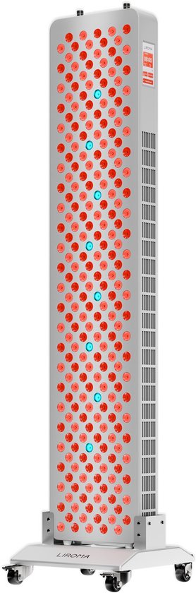 LIROMA® Red Light Therapy RL240 - 7 Golflengten - Touchscreen display - LED Infraroodlamp - Infraroodtherapie - Skincare Rood licht therapie - Collageen Lamp - Fibromyalgie - Lichttherapie