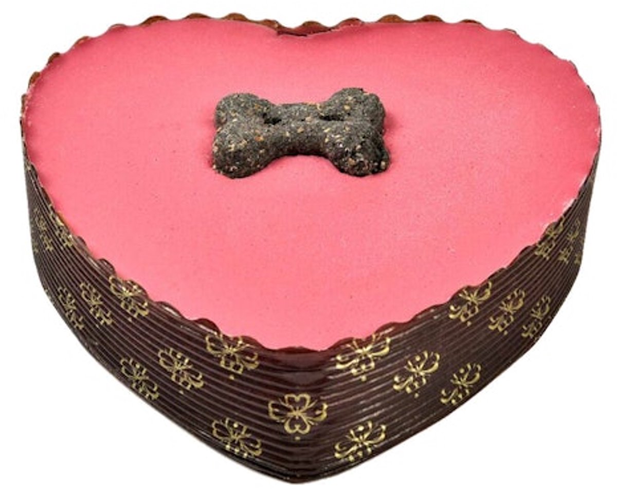 Barking Bakery Hondenfeesttaart 10cm roze hart